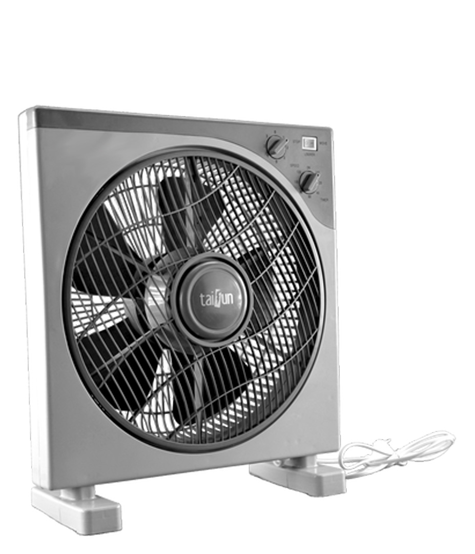 Taifun FlatFan Boxventilator 45 W oszilierend inkl. 3-Stufenschalter und Timer Growversand taifun flatfan boxventilator