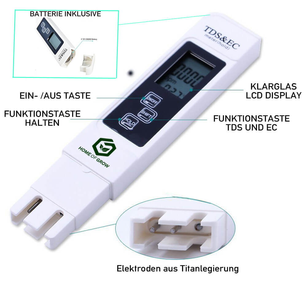 EC TDS Meter 6 L