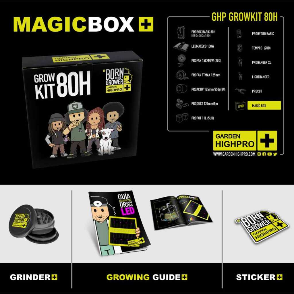 Growversand GHP Komplettset 80x80x180 MagicBox