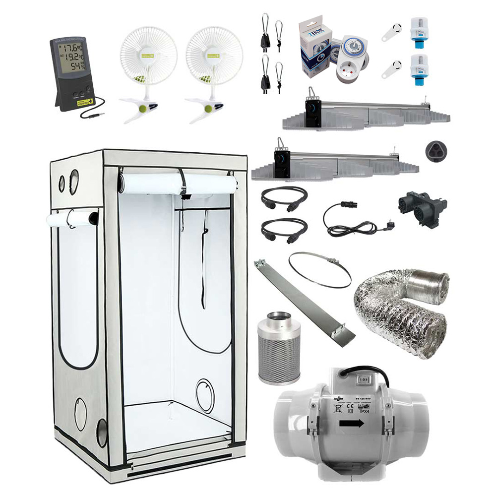 Growversand Komplettset Homebox-AQ100-Sanlight-Evo-4-100 M EXPERT 500W Abluftset S