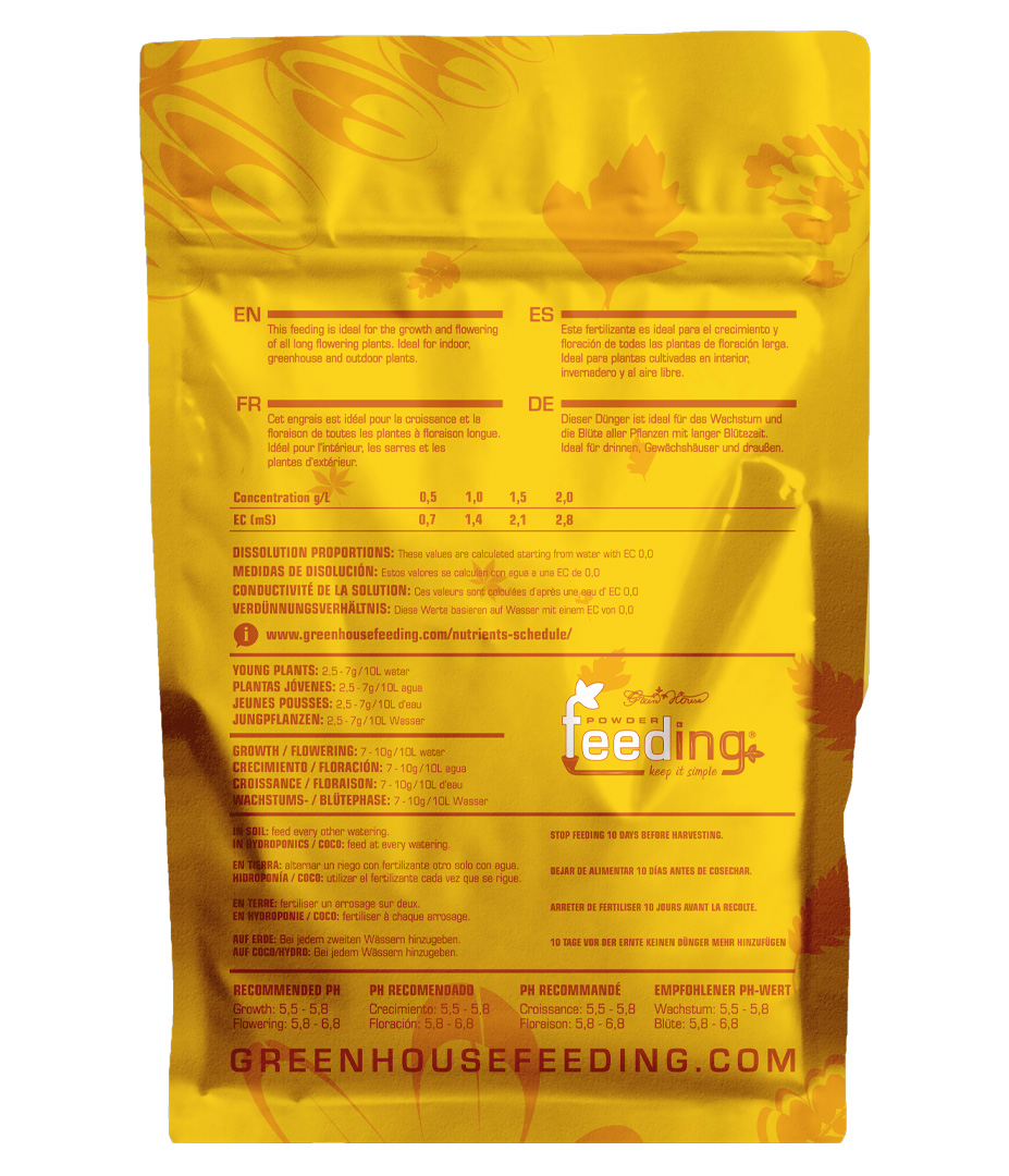 Growversand powderfeeding longflowering hinten 500g