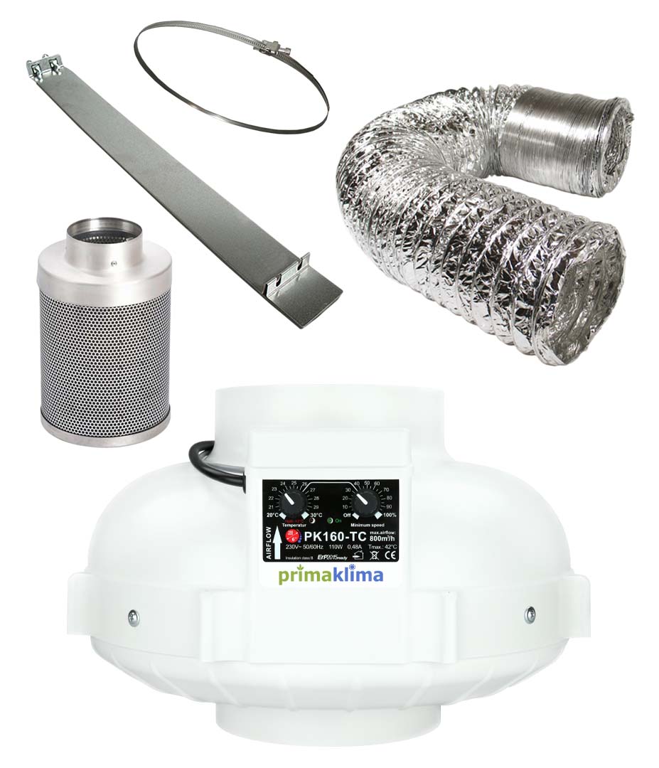 Abluftset L 800 m³/h 160 mm + Temperatursteuerung Produktbilder Abluftset L 800m3h 160mm Temperatursteuerung