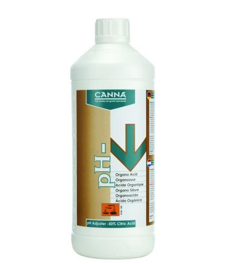 Canna pH- Minus Organo Säure 1 l Growversand canna organo ph-zitronensaure 10l