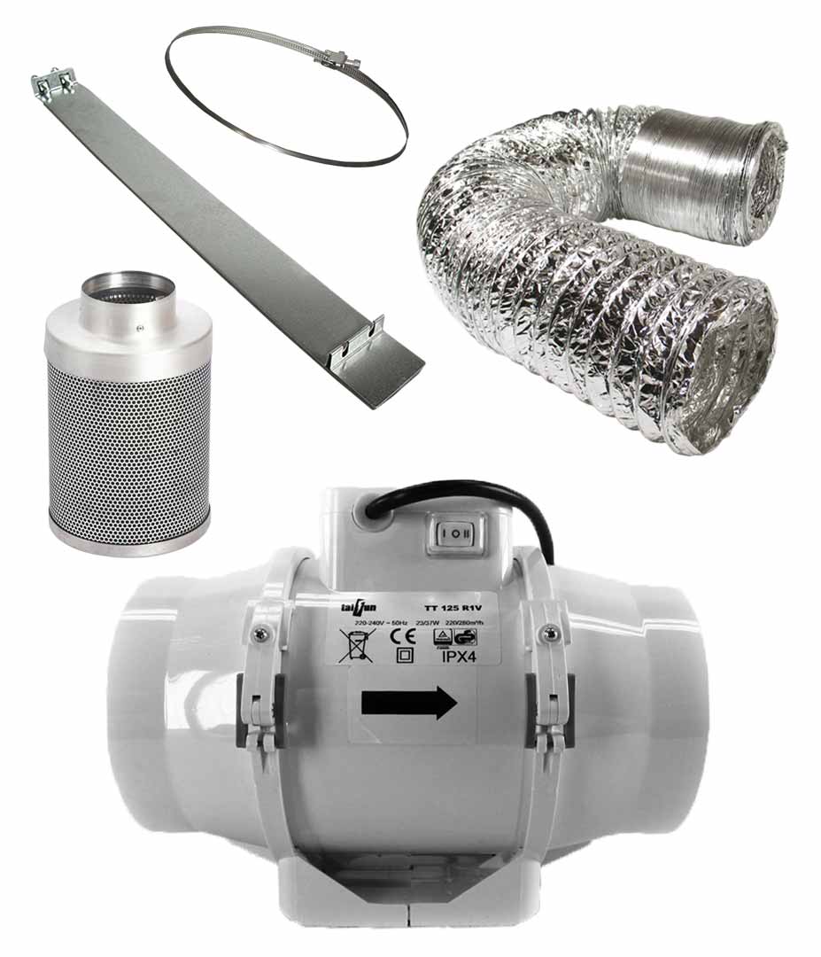 Abluftset S bis 280 m³/h 125 mm Produktbilder Abluftset S 280m3h 125mm