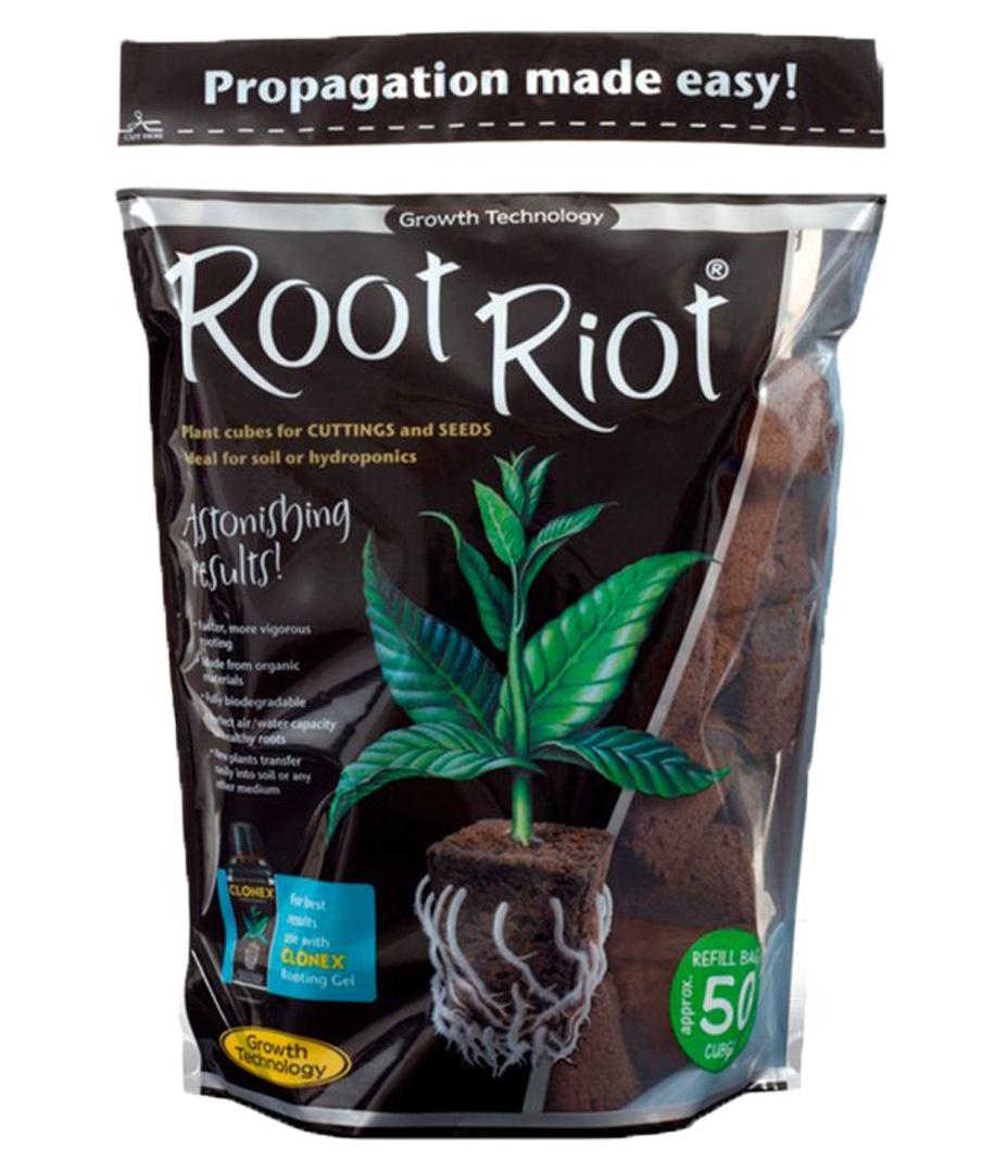 Growversand stecklingsequipment root riot 50 stück