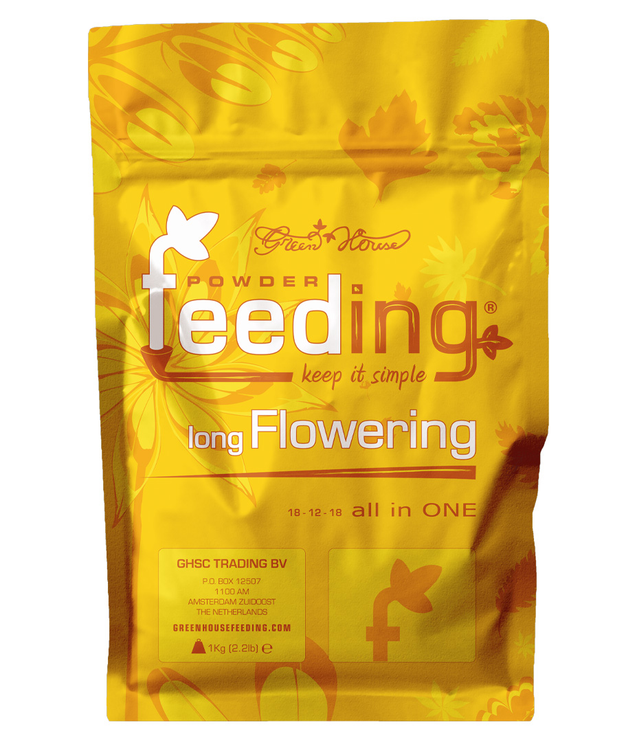 Green House Feeding (Powder Feeding) Long Flowering 1 kg Growversand powderfeeding longflowering vorne 1kg