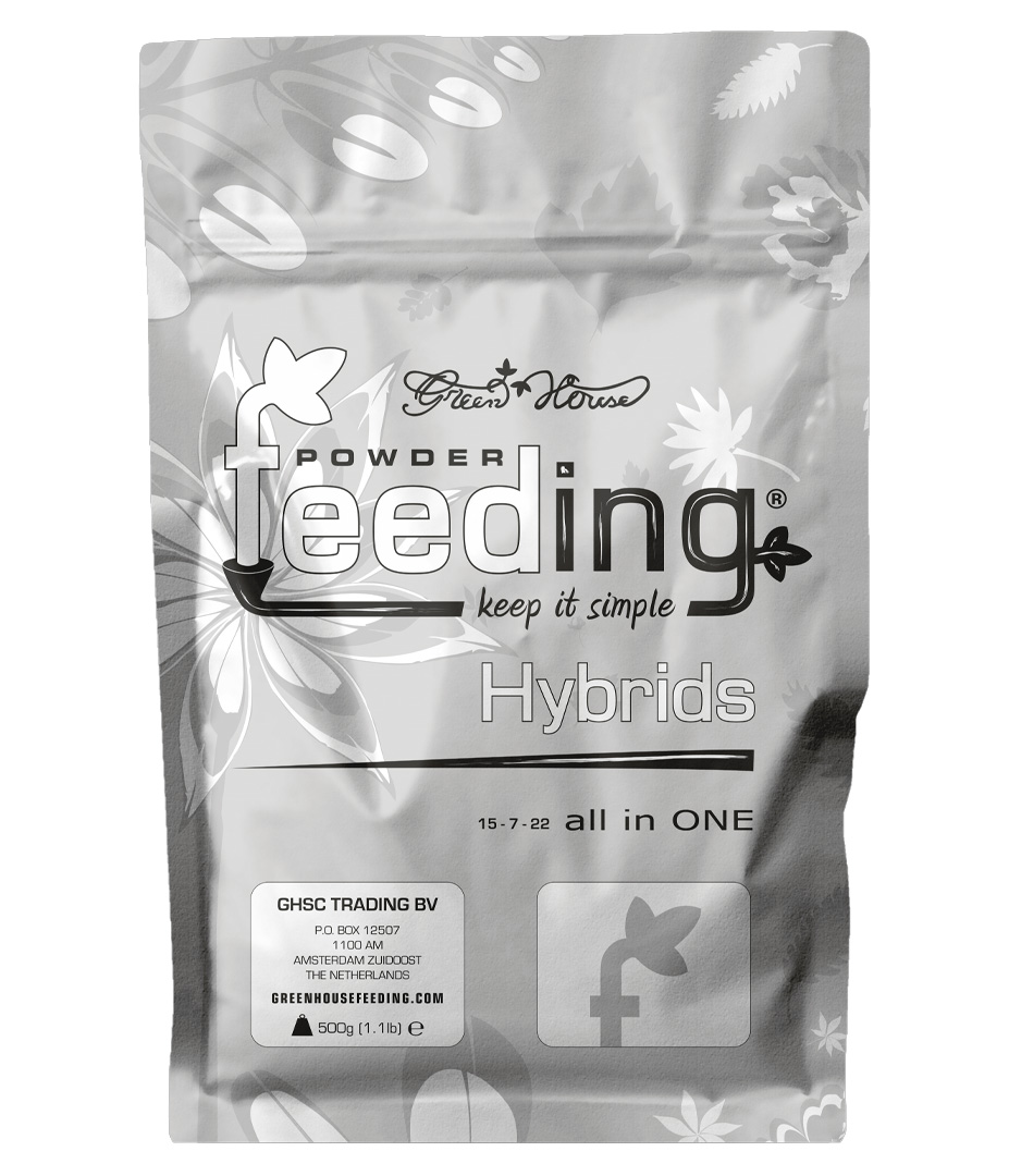 Green House Feeding (Powder Feeding) Hybrid 500 g Growversand powderfeeding hybrids vorne 500g
