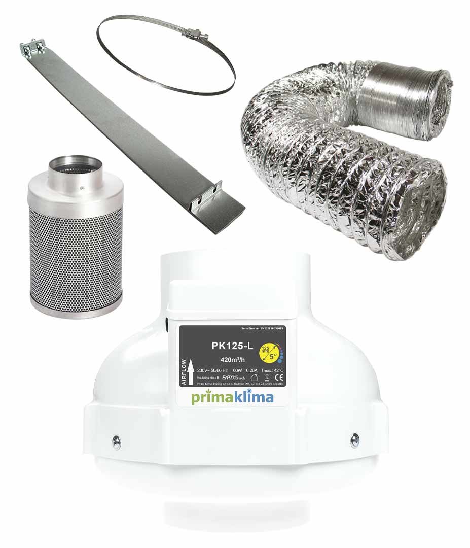 Abluftset M 360 m³/h 125 mm Produktbilder Abluftset M 400m3h 125mm