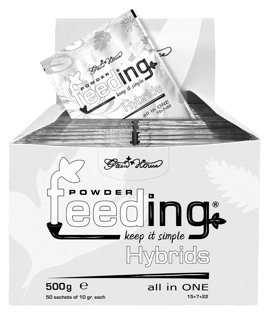 Green House Feeding (Powder Feeding) Hybrid 50x10 g Growversand powderfeeding hybrids box 500g