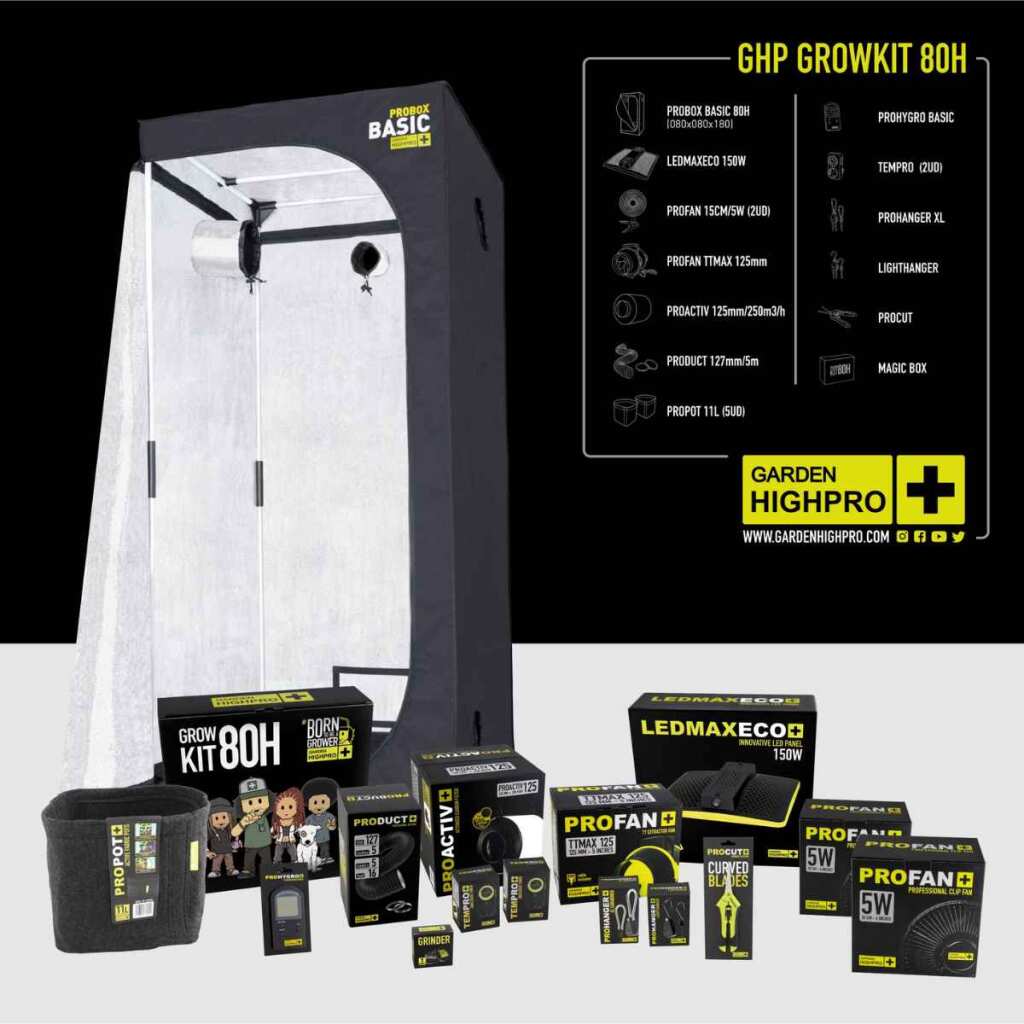 Growversand GHP Komplettset 80x80x180 komplettes Zubehör