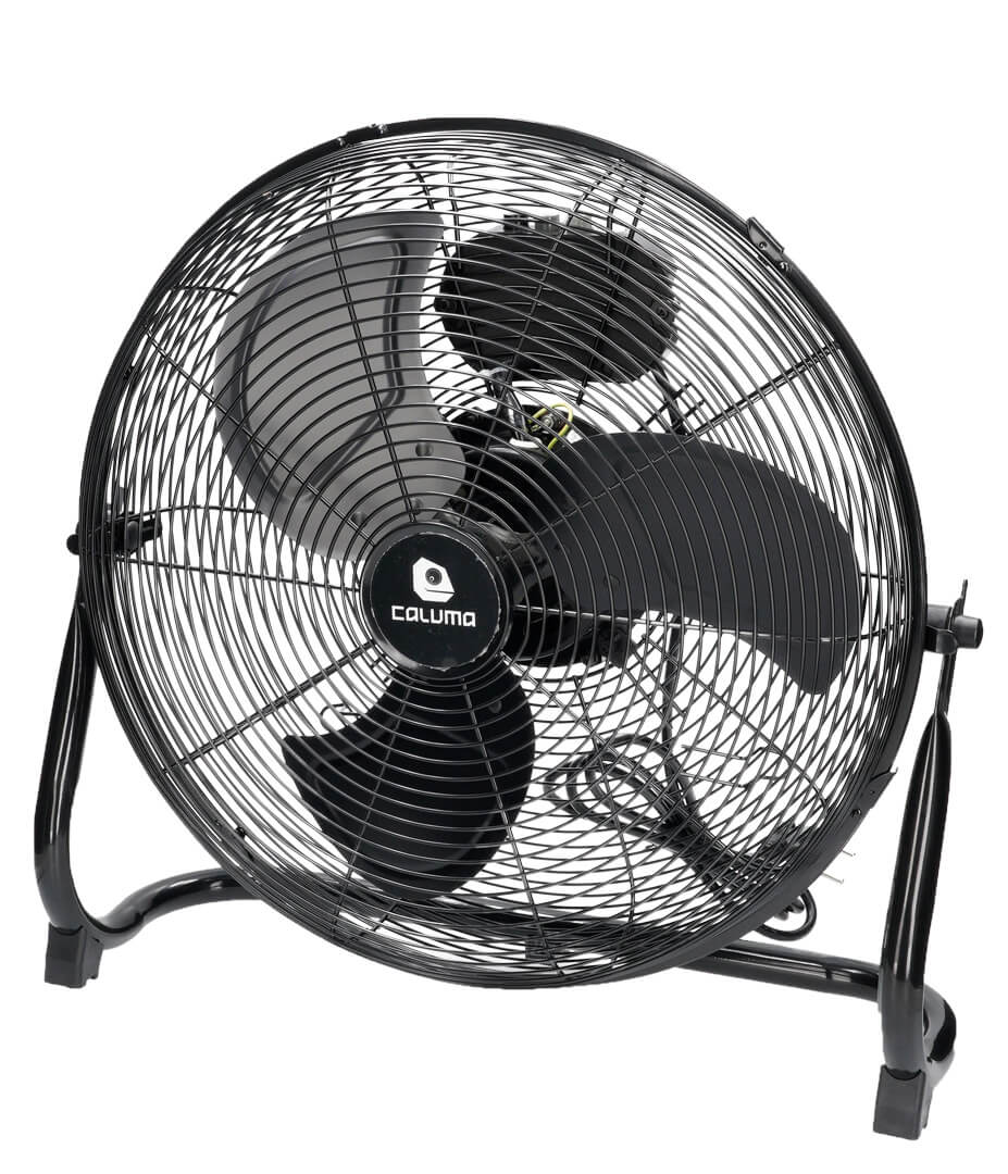 Caluma Bodenventilator 100 W 3-Stufen regulierbar 40 cm Growversand caluma bodenventilator 40cm vorne