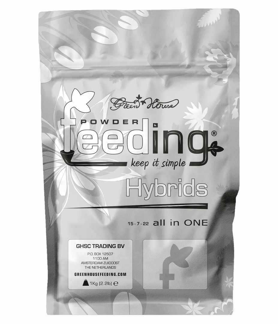 Green House Feeding (Powder Feeding) Hybrid 1 kg Growversand powderfeeding hybrids vorne 1kg