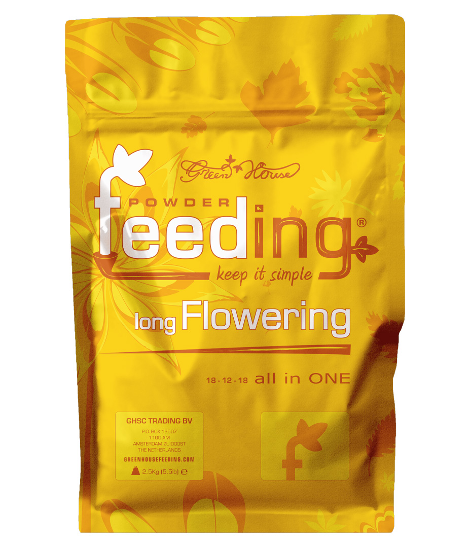 Green House Feeding (Powder Feeding) Long Flowering 2,5 kg Growversand powderfeeding longflowering vorne 2,5kg