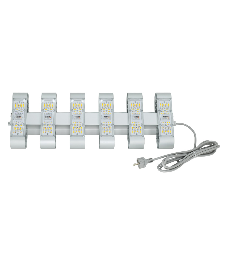 Growversand primaklima shuttle LED silber dimmbar unten mit kabel