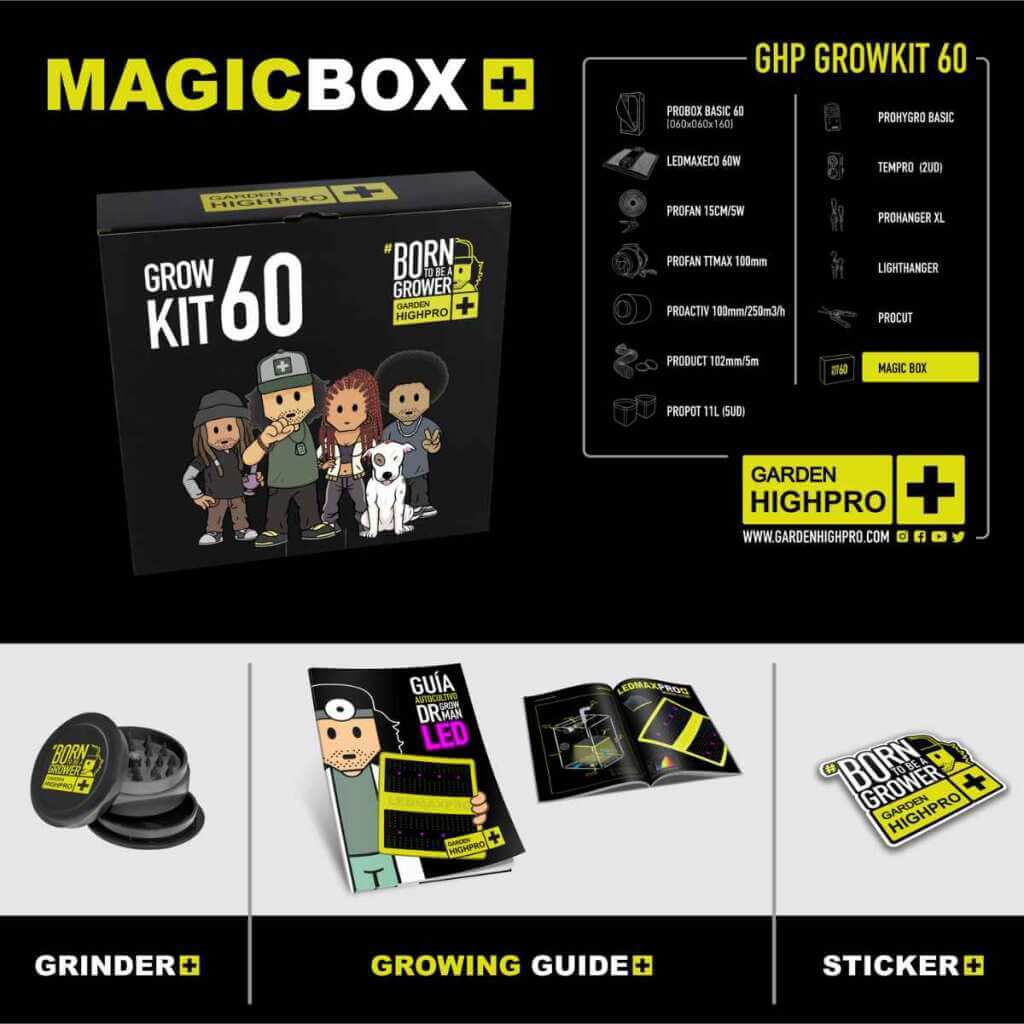 Growversand GHP Komplettset 60x60x160 MagicBox