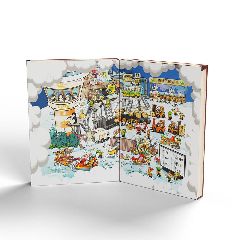 Growversand Gizeh Clipper Adventskalender aufgeklappt